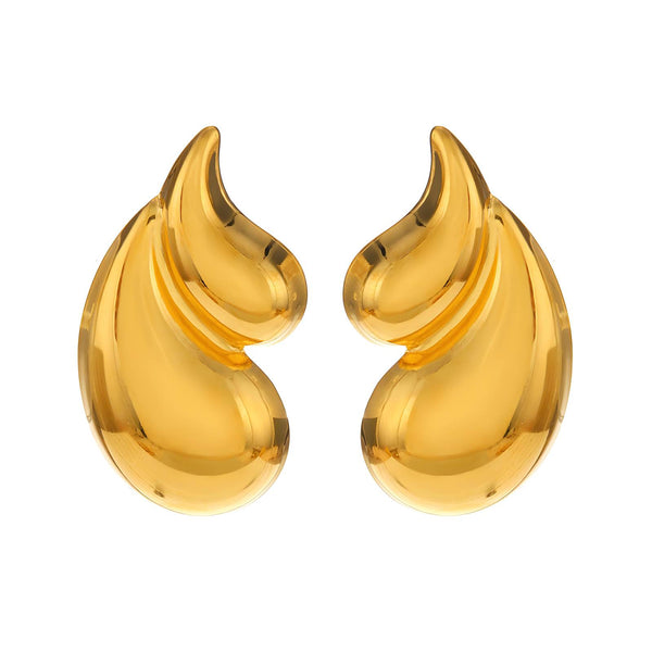 18K gold plated Stainless steel Tears Earrings